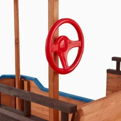 - Bac à sable aspect bateau avec banc MATSCHEKISTE - 160 x 78 cm