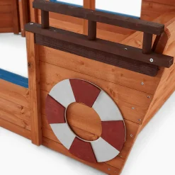 - Bac à sable aspect bateau avec banc MATSCHEKISTE - 160 x 78 cm