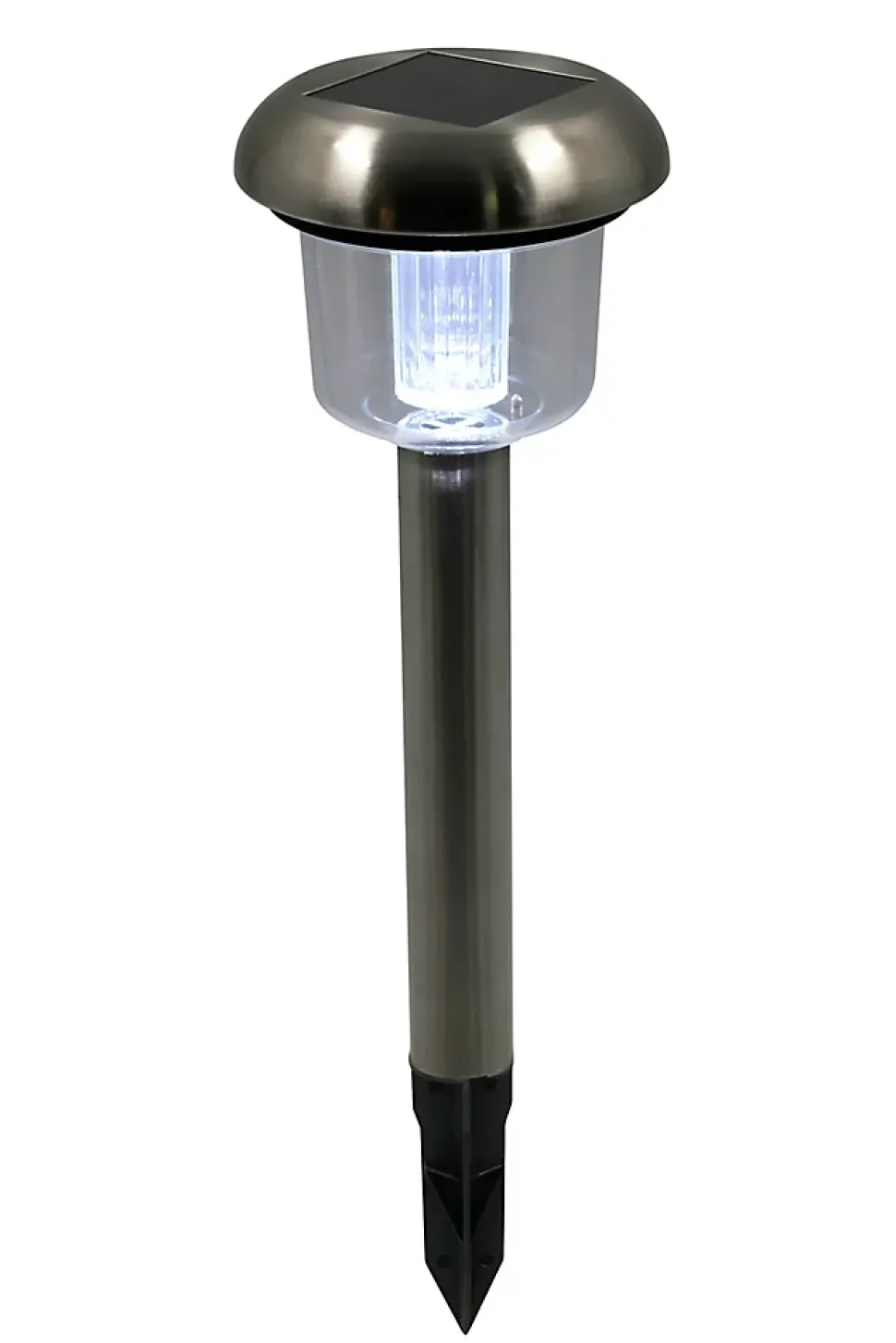 8 balises solaires à piquer RGB IP44 chrome