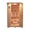 - Cabine infrarouge avec radiateur à spectre complet REDSUN M - 120 x 105 cm pour 2 personnes