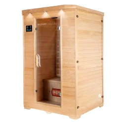 - Cabine infrarouge avec radiateur à spectre complet REDSUN M - 120 x 105 cm pour 2 personnes