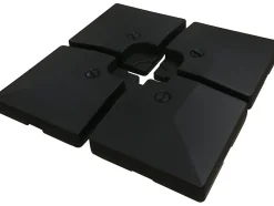 4 Dalles à lester pour gros parasol déporté 4 x 3 104 KG Noir