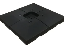 4 Dalles à lester pour gros parasol déporté 4 x 3 104 KG Noir