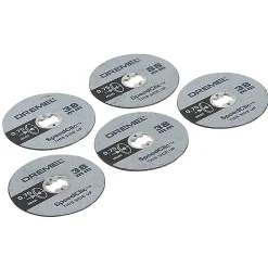 5 disques minces à tronçonner Dremel SpeedClic