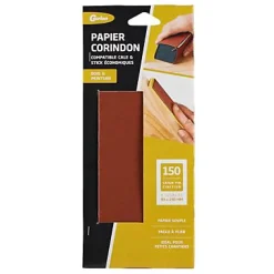6 feuilles d'abrasif corindon grain fin