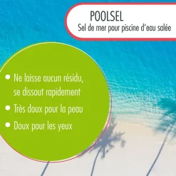 25 kg de sel marin POOLSEL pour piscines x6