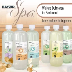 1 L Bayzid Spa Parfum Sauna - Sauna Gold - Concentré D'infusion Pour L'infusion Sauna