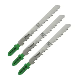 3 lames de scie sauteuse T droite propre inversée Stratifié