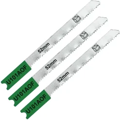 3 lames de scie sauteuse U courbe propre Stratifié