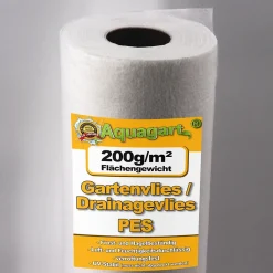 47,5 m² géotextile non-tissé, film de paillage, voile de drainage 200 g, 1,9 m Aquagart
