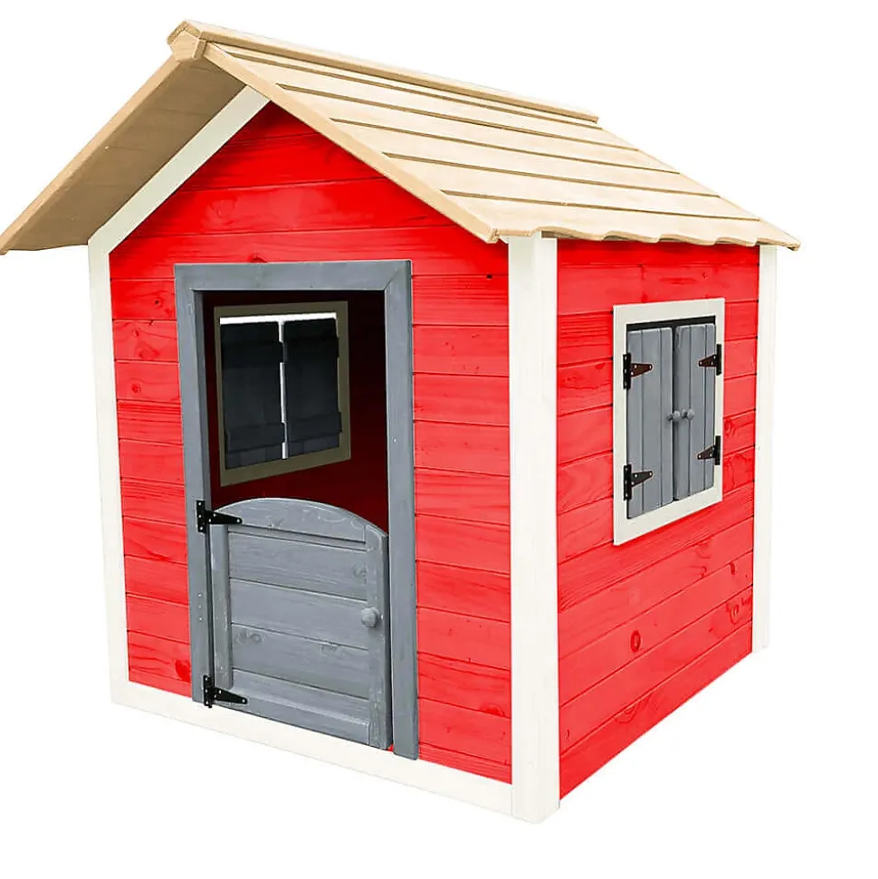- Maison de jeu LE PETIT CHÂTEAU - 106 x 111 cm rouge