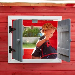 - Maison de jeu LE PETIT CHÂTEAU - 106 x 111 cm rouge