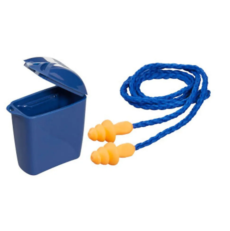 1 Paire De Bouchons D'oreilles Réutilisables Avec Cordelette Et Boîte De Rangement Snr 26 Db