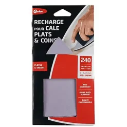 6 patins pour cale plat et coins grain fin