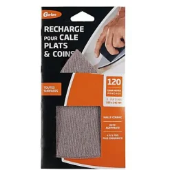 3 patins pour cale plat et coins grain moyen