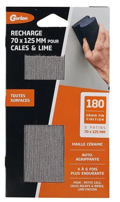3 patins pour petite cale céramic grain fin