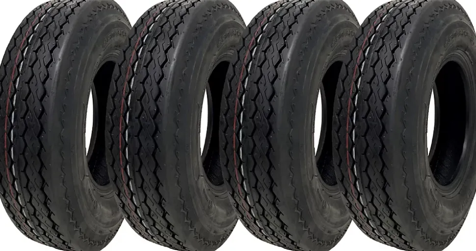 4.80/4.00-8 6ply, pneu remorque, 340kg, 400x8 - Wanda P811 road legal - jeu de 4.