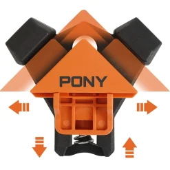 4 presses d'angle Pony Jorgensen max 22 mm orange