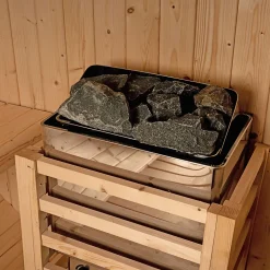 - Sauna extérieur à tonneau LAHTI DELUXE L - 195 x 220 cm pour 4 personnes