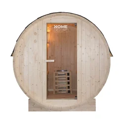 - Sauna extérieur à tonneau LAHTI M - 195 x 120 cm pour 2 personnes