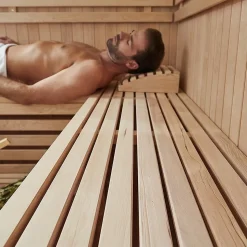 - Sauna traditionnel SKYLINE BIG XL - 200 x 200 cm pour 6 personnes