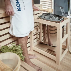 - Sauna traditionnel SKYLINE BIG XL - 200 x 200 cm pour 6 personnes