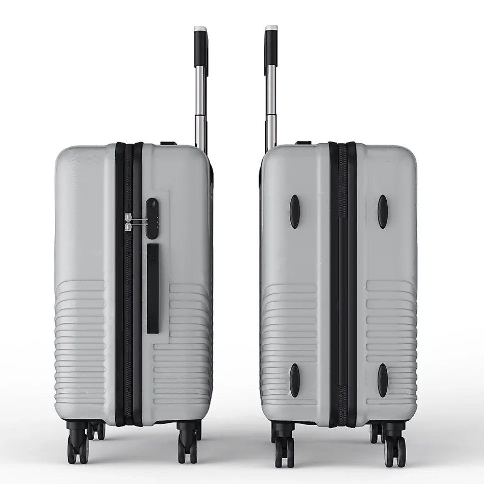 3 Tailles De Bagages à Coque Rigide Avec Serrure à Combinaison, Roulettes Pivotantes