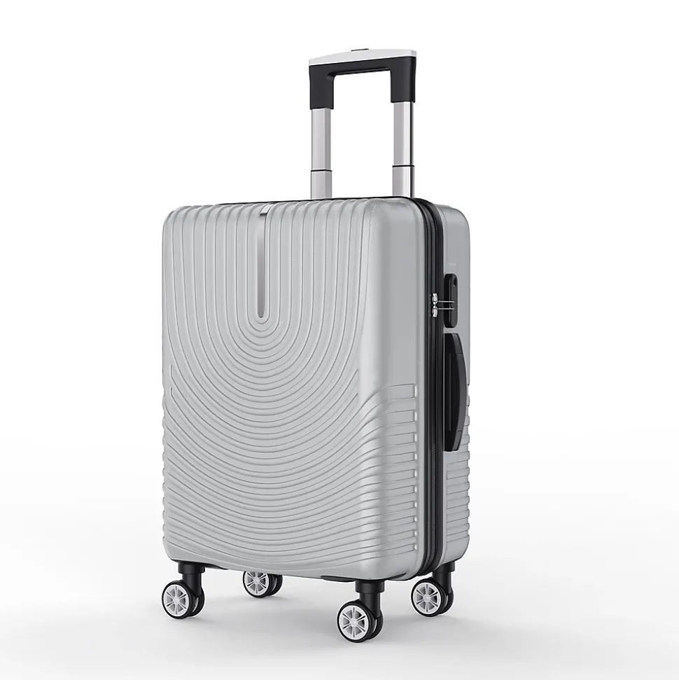 3 Tailles De Bagages à Coque Rigide Avec Serrure à Combinaison, Roulettes Pivotantes