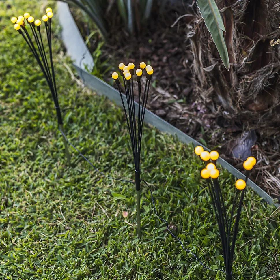 18 Torches solaires 180 boules connectées LYRA FAMILY H70cm