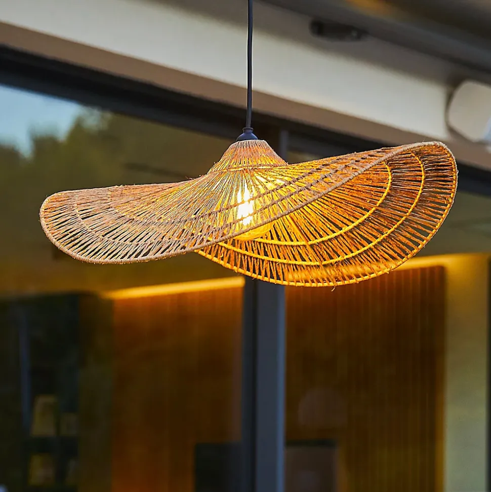 Abat jour naturel seul MARBELLA H14cm