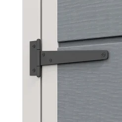 Abri de jardin - remise pour outils - cabanon porte verrouillable, fenêtre - dim. 151L x 92l x 193H cm - alu PP gris blanc