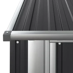 Abri de jardin Anthracite 180,5x97x209,5 cm Acier galvanisé vidaXL