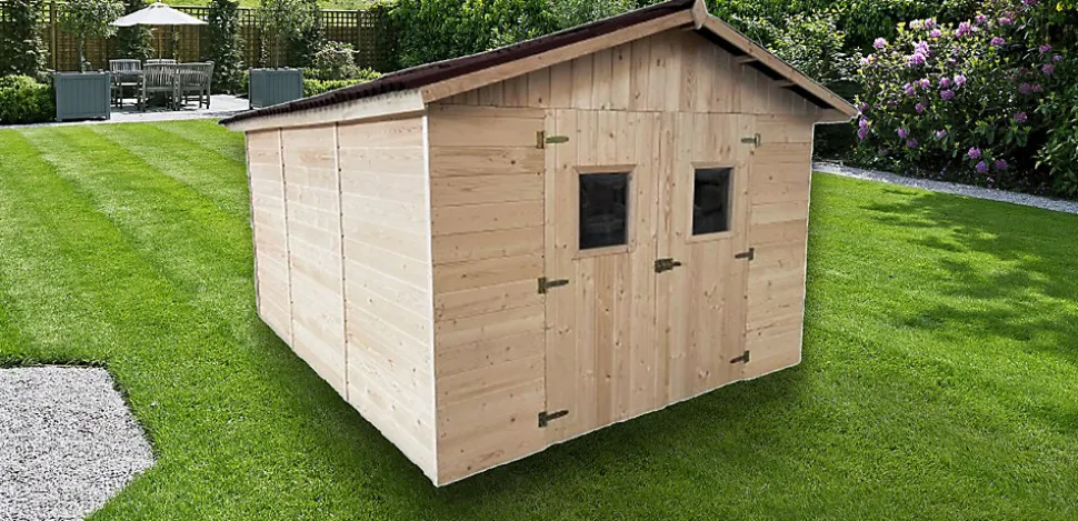 ABRI DE JARDIN EDEN A MONTAGE RAPIDE DIMENSION 3X4M