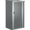 Abri de jardin Gris 118,5x97x209,5 cm Acier galvanisé vidaXL