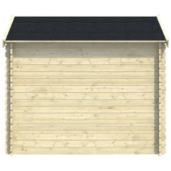 Abri de jardin Klikstrom Belaïa bois naturel ép.28 mm surface totale 5.9m²