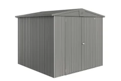 Abri de jardin métal Biohort Europa T4 gris quartz surface totale 5.56 m²