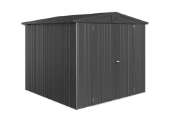 Abri de jardin métal Biohort Europa T4 gris foncé surface totale 5.56 m²