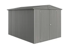Abri de jardin métal Biohort Europa T6 gris quartz surface totale 7.32 m²