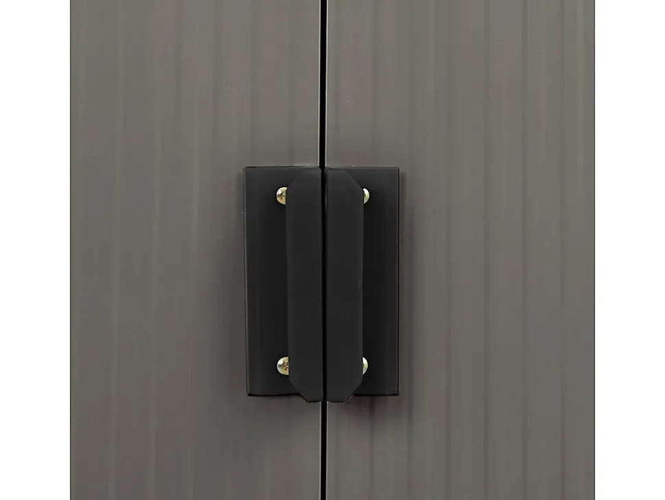 Abri de jardin métal "Dallas" 15,16 m² Taupe