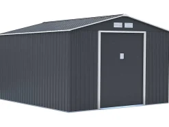 Abri de jardin métal "Vegas" 12.98 m² Gris
