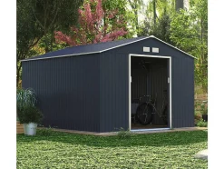 Abri de jardin métal "Vegas" 12.98 m² Gris