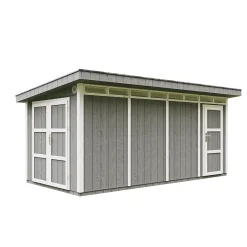 Abri de Jardin Qualité Premium 8.52+2.95 m² - M905C - CAVERN STEEL - Timbela