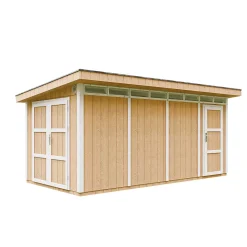 Abri de Jardin Qualité Premium 8.52+2.95 m² - Cabane de Jardin Exterieur - Garage Moto Exterieur Timbela M905C - HARVEST HONEY