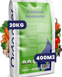 Accélérateur De Compost - 20 Kg Pour 100 À 400 M2 / 20 M3 - Pour Un Compost De Meilleure Qualité En Moins De Temps - Organifer