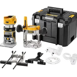 Affleureuse défonceuse 18V XR DCW604NT (sans batterie ni chargeur) en coffret T-STAK - DEWALT - DCW604NT-XJ