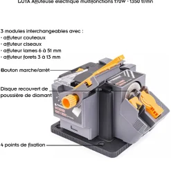 Affuteuse électrique Multifonctions 170w - 1350 Tr/mn