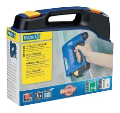 Agrafeuse/Cloueuse électrique à batterie Rapid BTX140, en coffret sans fil