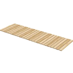 Allée chemin de jardin enroulable en lattes de bois dim. 120L x 38l cm sapin pré-huilé