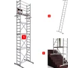 AluCombine 1 700 hauteur de travail 7m echafaudage echellee traverse 4 roues echafaudage de roulement