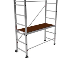 AluCombine 4 300 hauteur de travail 3m echafaudage echellee 2 roues echafaudage fixes 100mm
